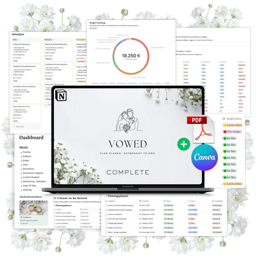 VOWED Complete - Hochzeitsplaner